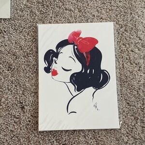 NWT Disney WonderGround Snow White Gallery Postcard Whitney Pollett